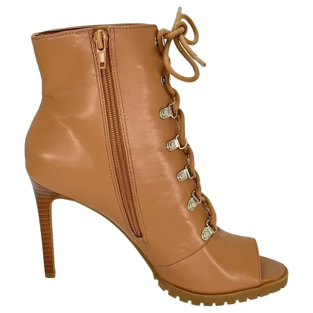 International Concepts Florita Lace Up Stiletto Heel Booties Size 8.5M - Picture 4 of 13